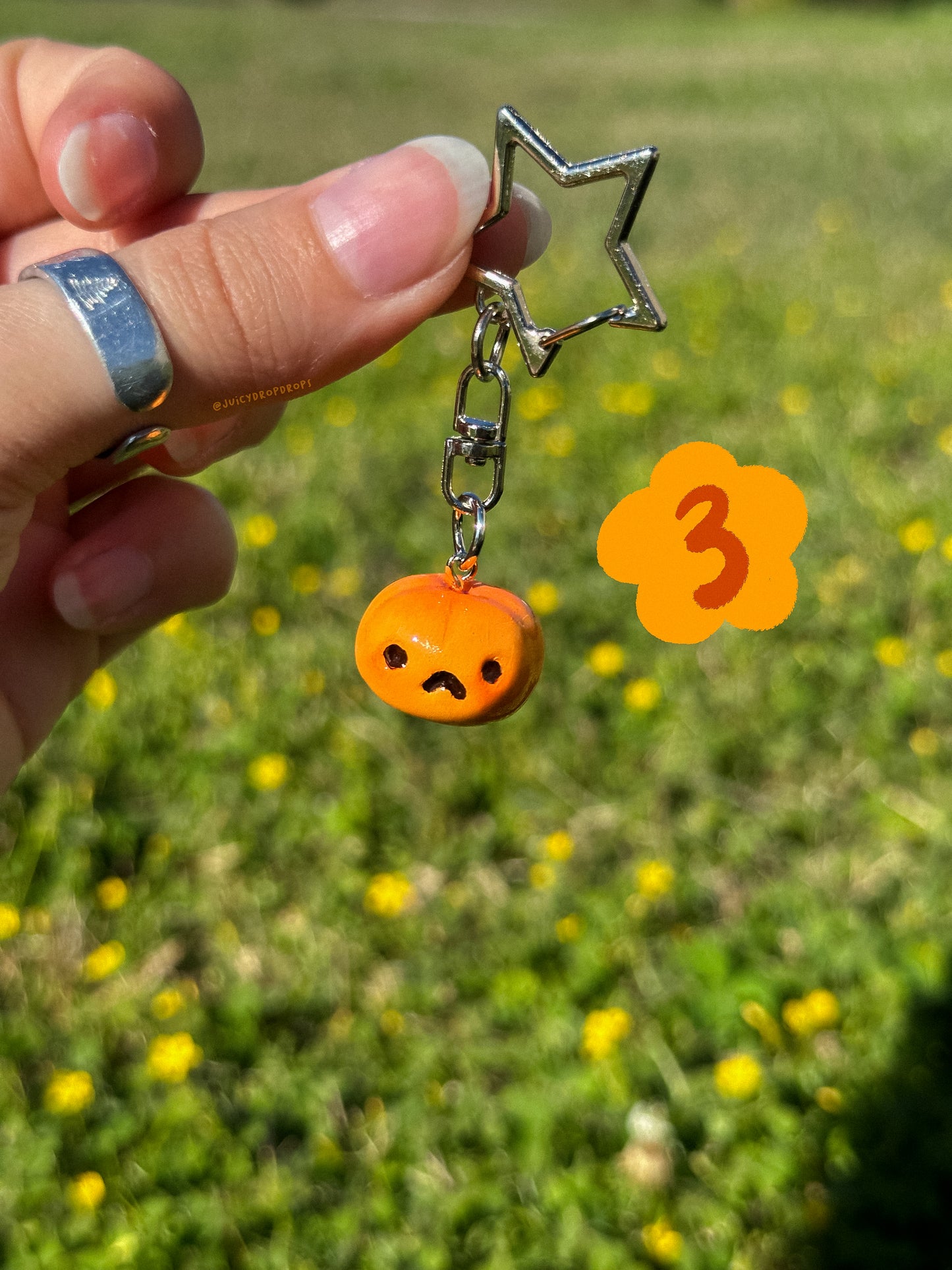 Pumpkin Keychain