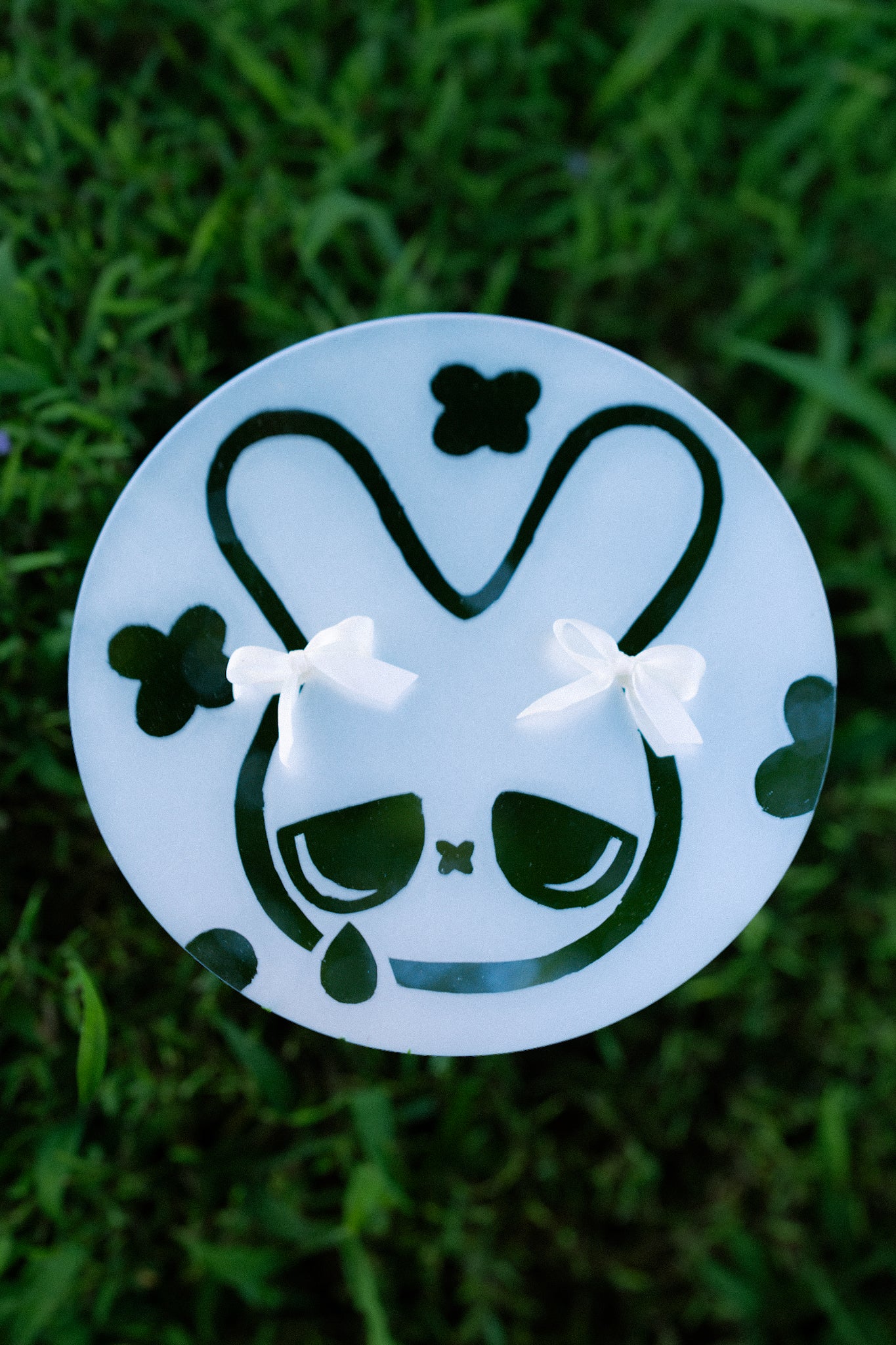Cry bunny frosted mirror