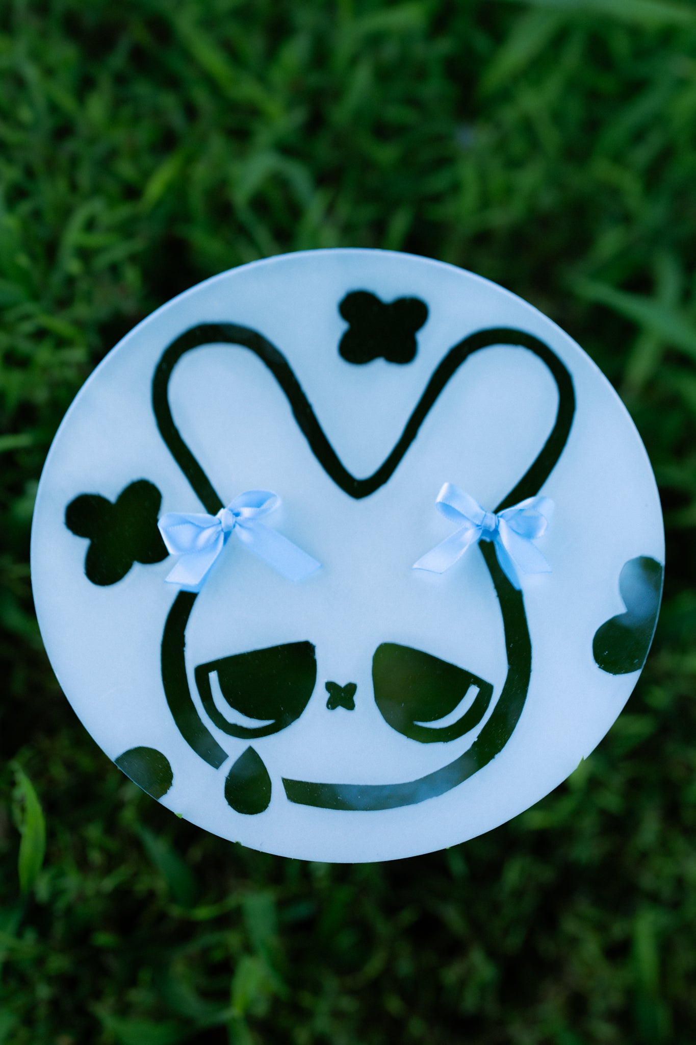 Cry bunny frosted mirror