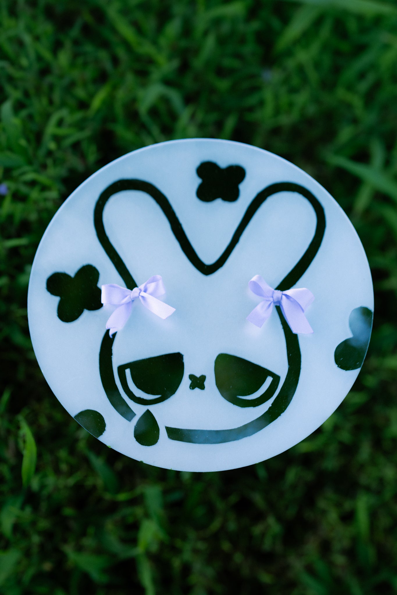 Cry bunny frosted mirror