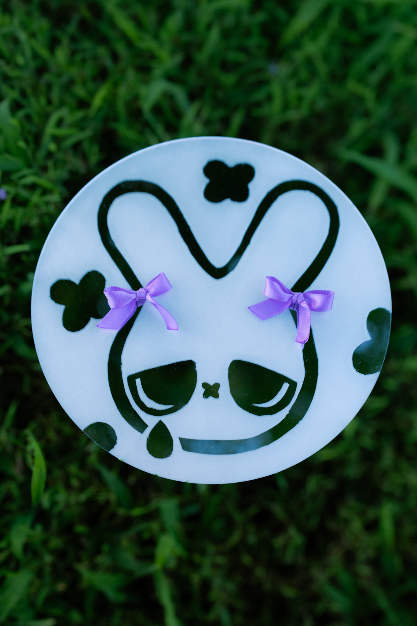 Cry bunny frosted mirror