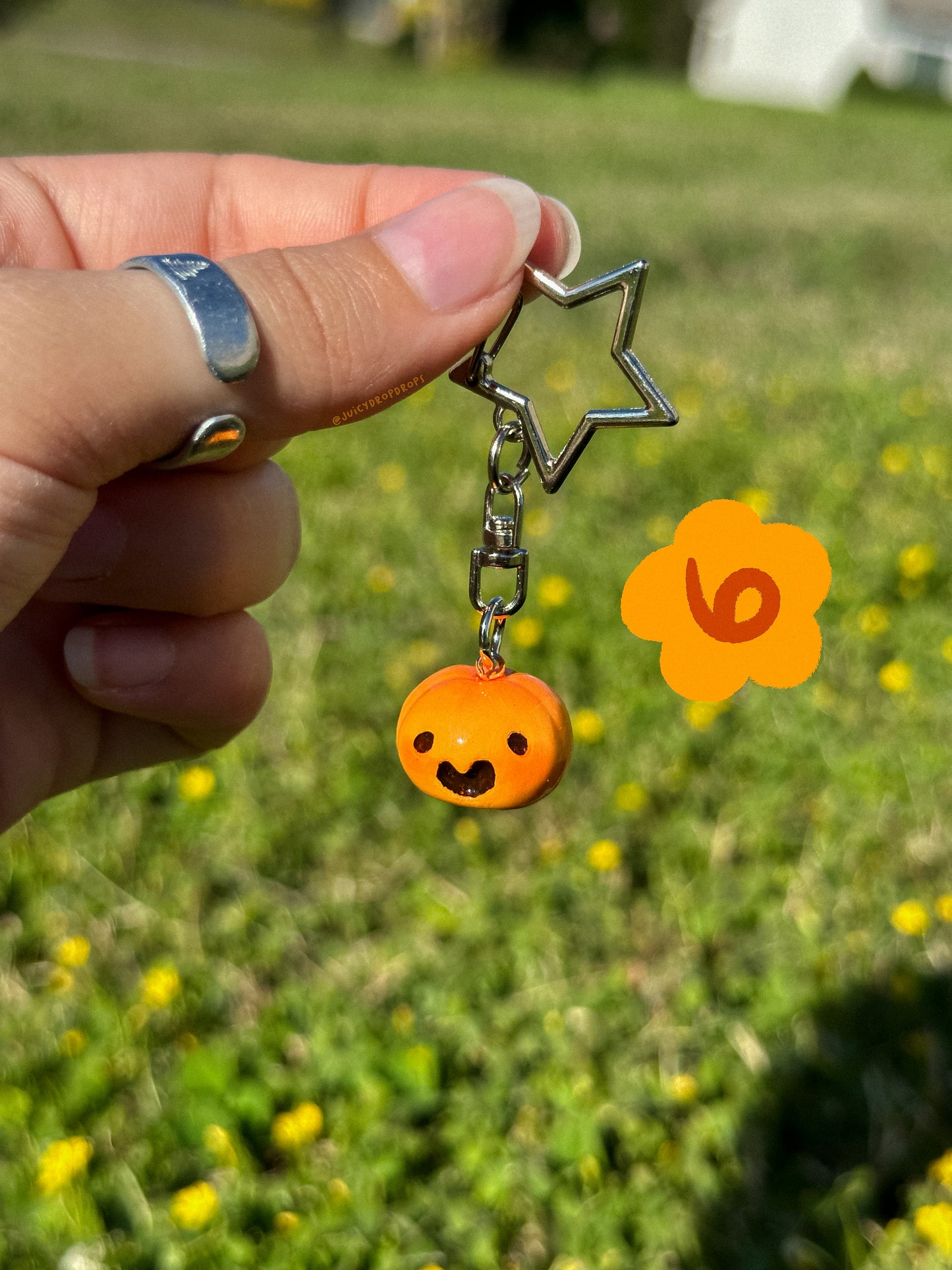 Pumpkin Keychain