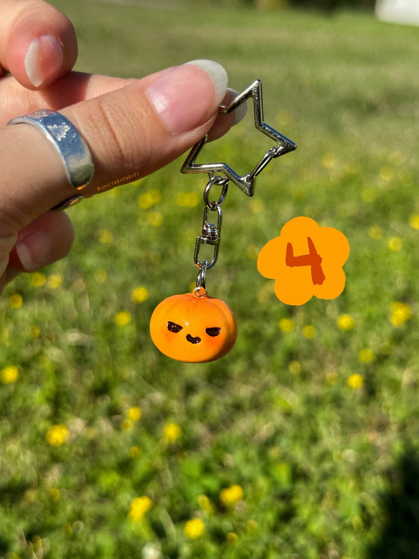 Pumpkin Keychain