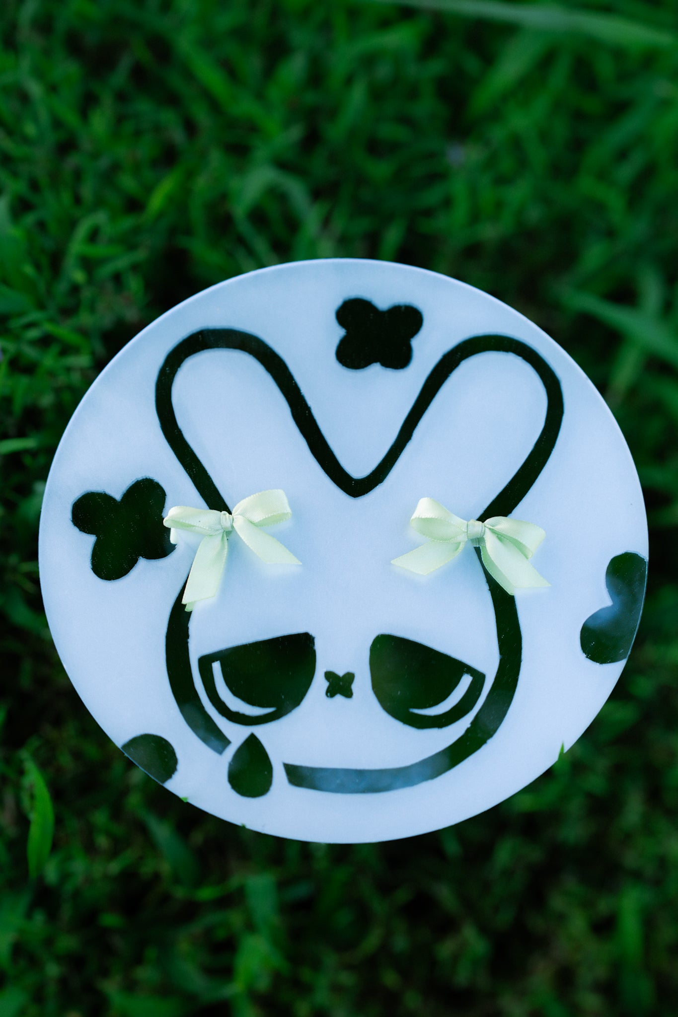 Cry bunny frosted mirror