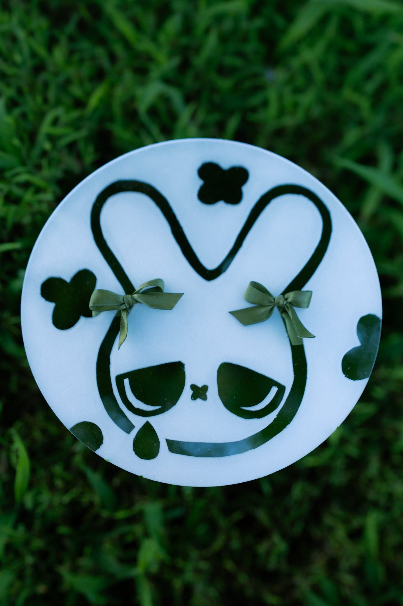 Cry bunny frosted mirror