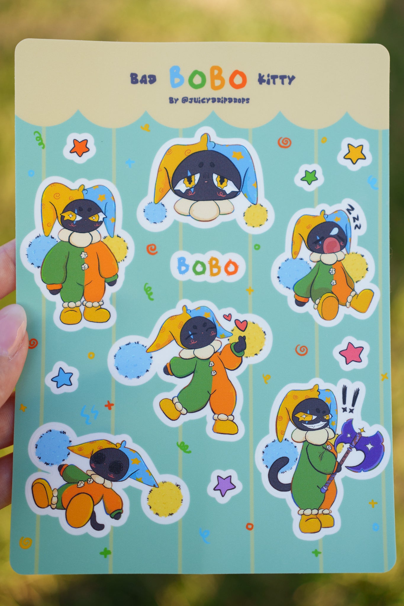 BoBo Vinyl Sticker Sheet